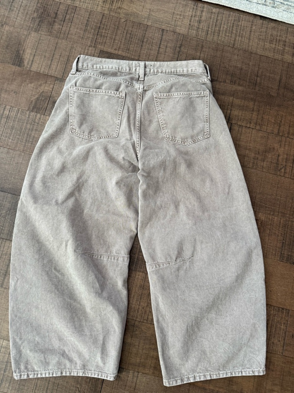 GAP denim horseshoe high rise soft  Wide Leg brown/tan jeans 10 - Picture 2 of 3